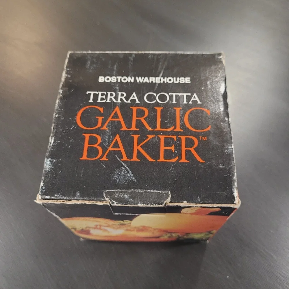 Garlic Baker Terra Cotta Vintage Boston Warehouse Cookware